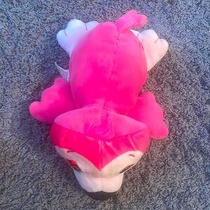 Weighted flamingo plush chili pink small